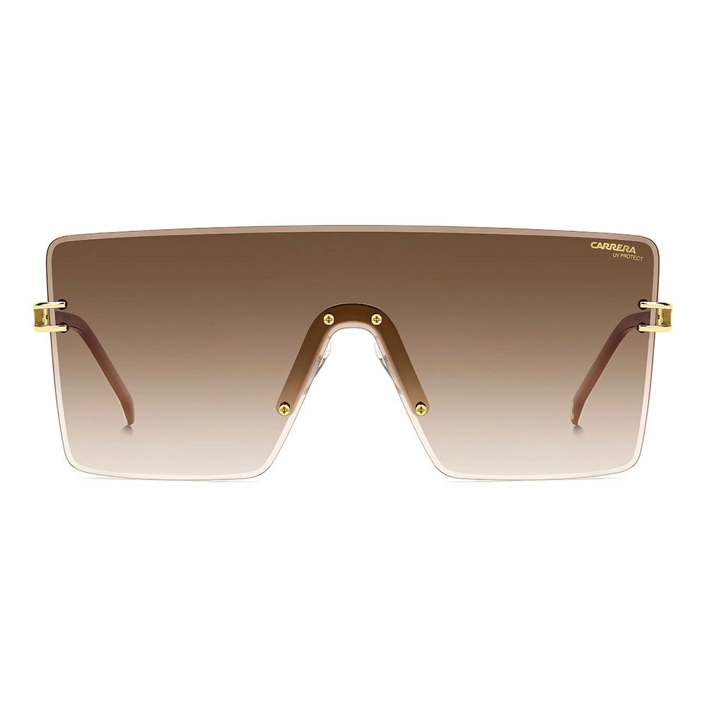 1075 Rimless Square Shield Women's Sunglasses