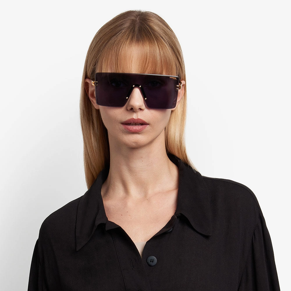 1075 Rimless Square Shield Women's Sunglasses