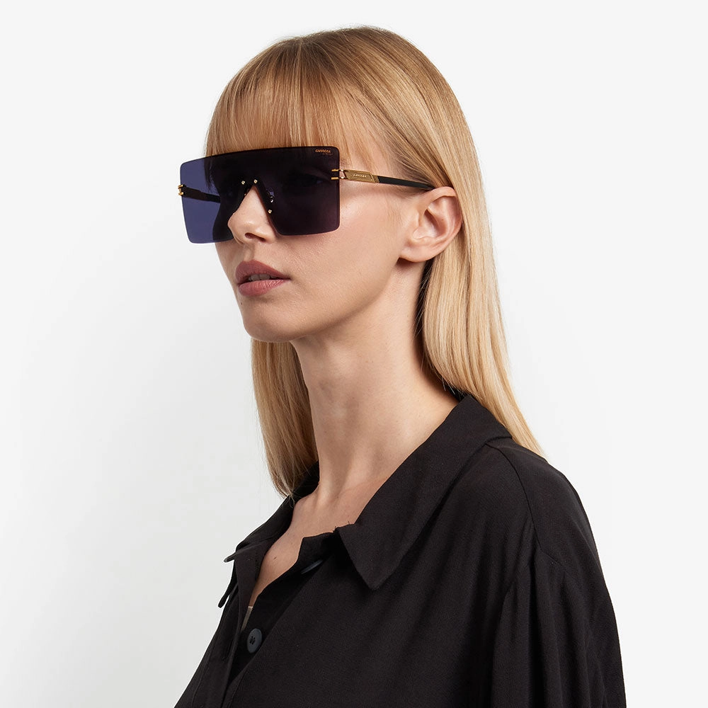 1075 Rimless Square Shield Women's Sunglasses