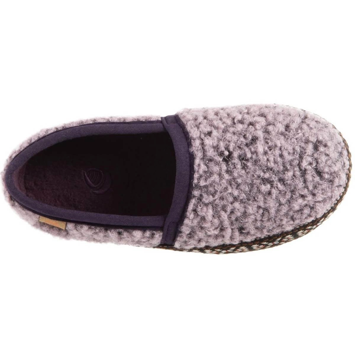 Acorn Kids' Slippers - L’il Woven Trim Moccasins, Iris, K12/13 | A19009IRS12-13