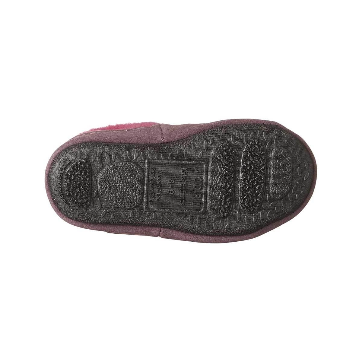 Acorn Kids' Slipperss - Colby Gore Moccasins, Magenta Elephant, K8/9 | A10036MTE-8-9
