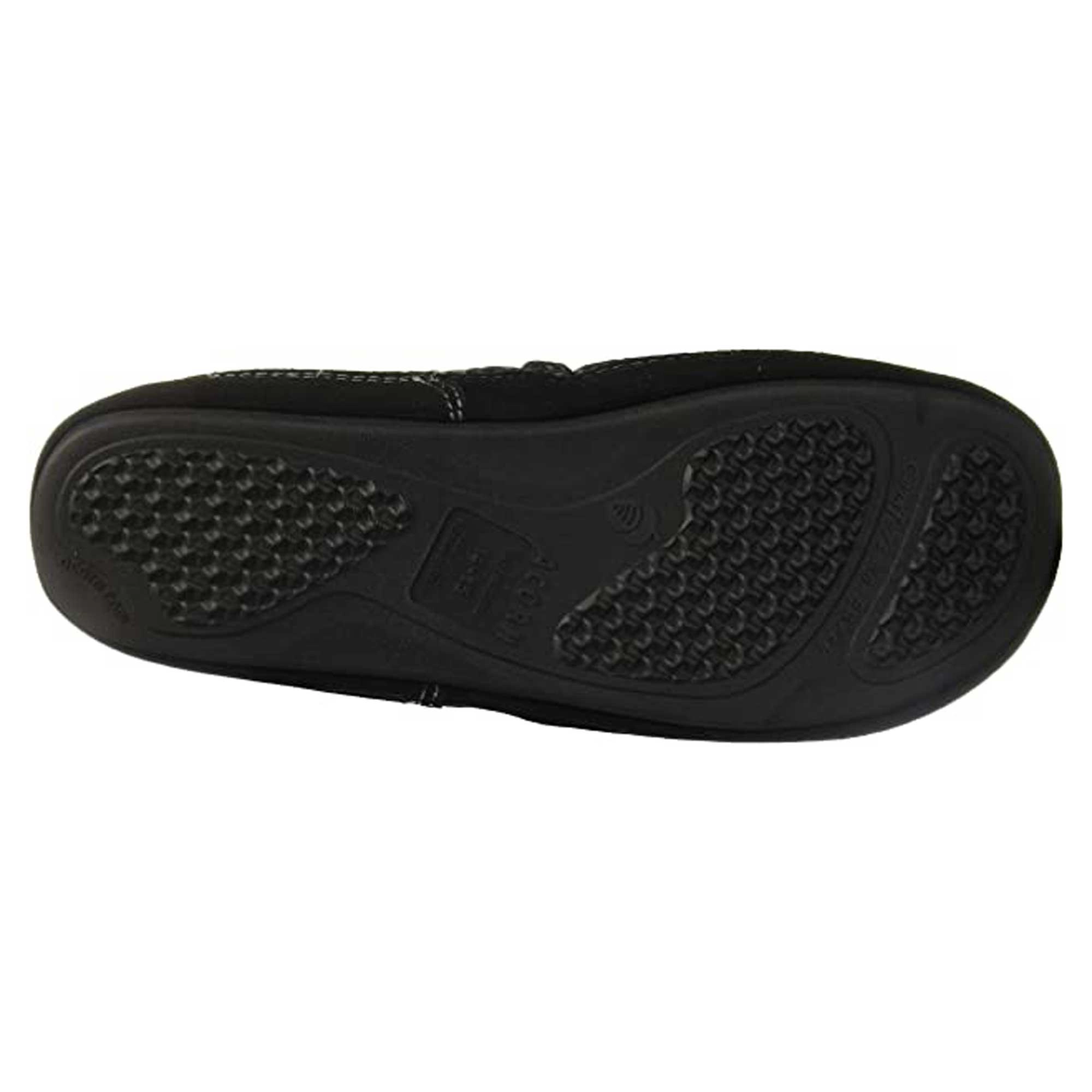 Acorn Men's Moc Slippers - Fave Gore Wool, Charcoal Tweed, Medium | A11172CTWMM