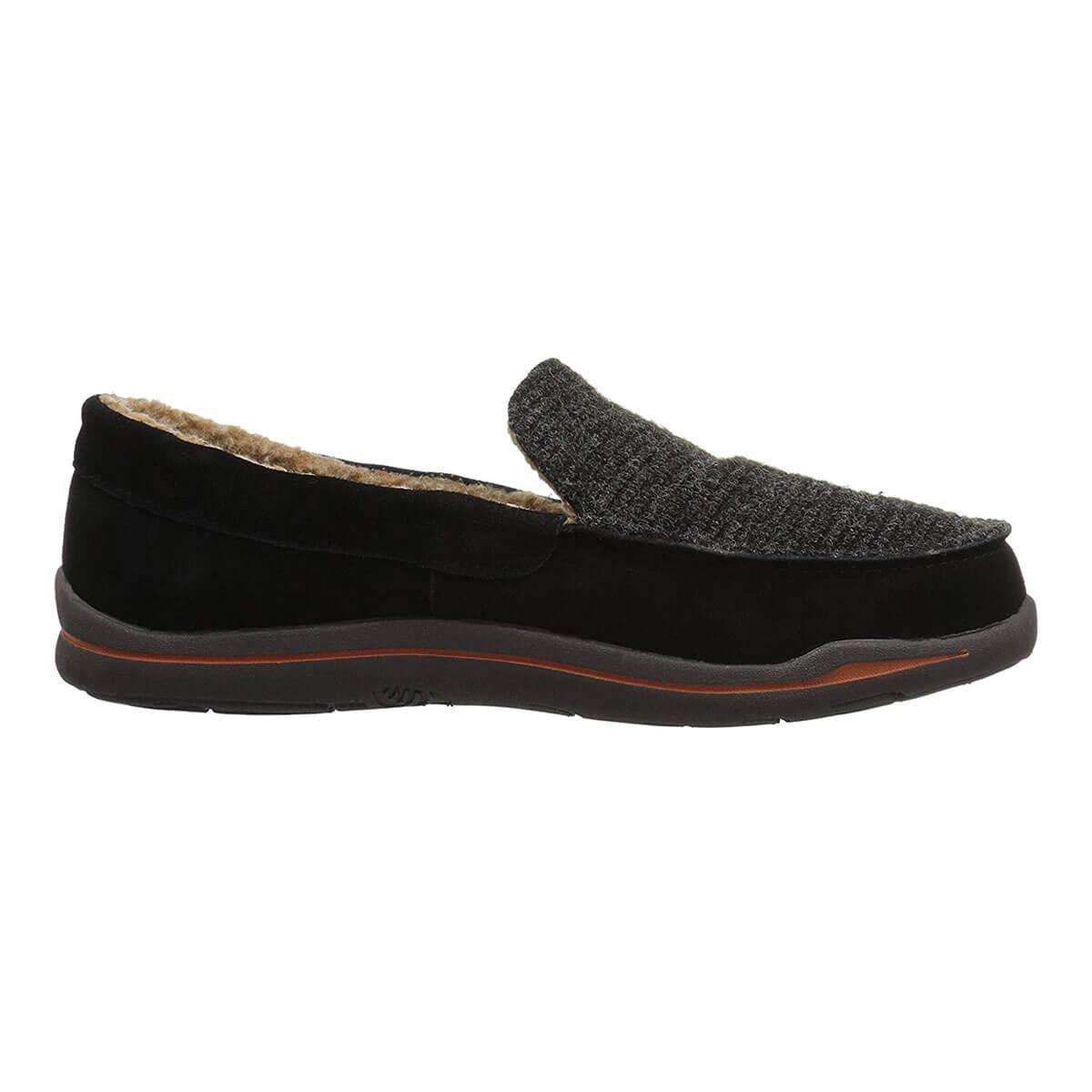 Acorn Men's Slipper - Ellsworth Suede Moc Black | A18801