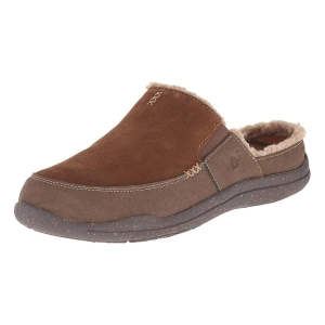 Acorn Men's Slipper - Wearabout Slide with FirmCore Chocolate Suede | A10124