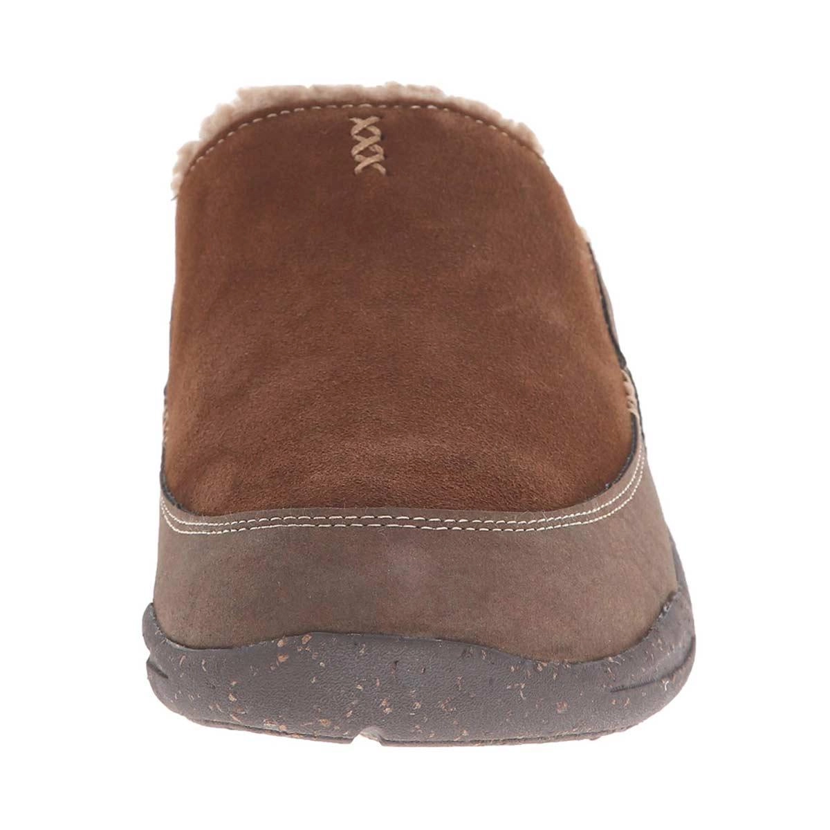 Acorn Men's Slipper - Wearabout Slide with FirmCore Chocolate Suede | A10124