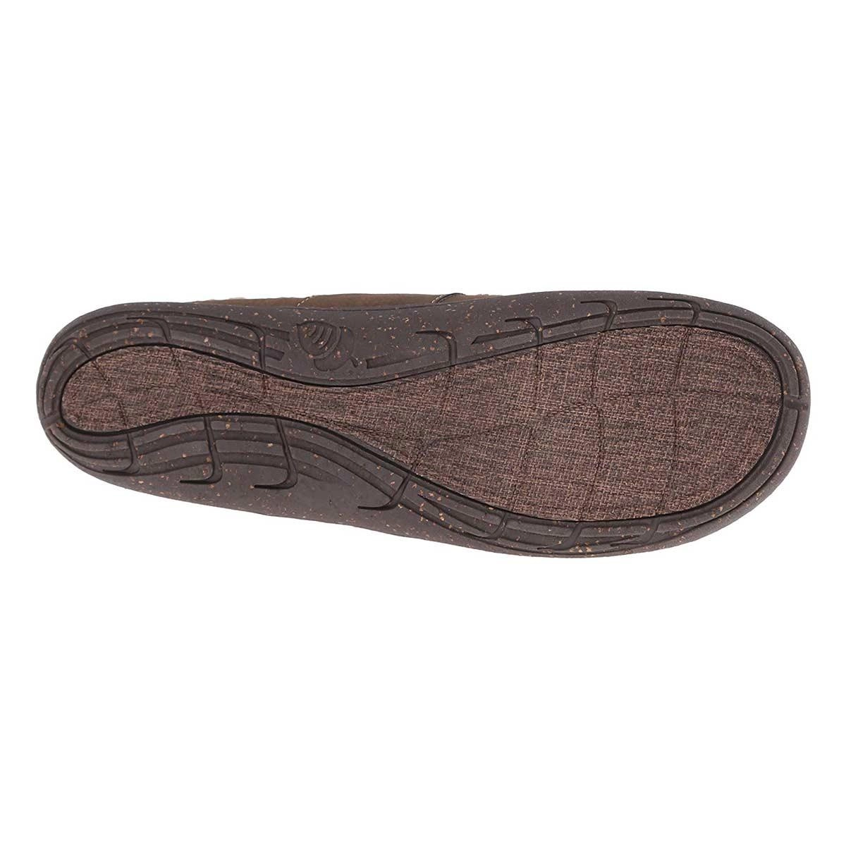 Acorn Men's Slipper - Wearabout Slide with FirmCore Chocolate Suede | A10124