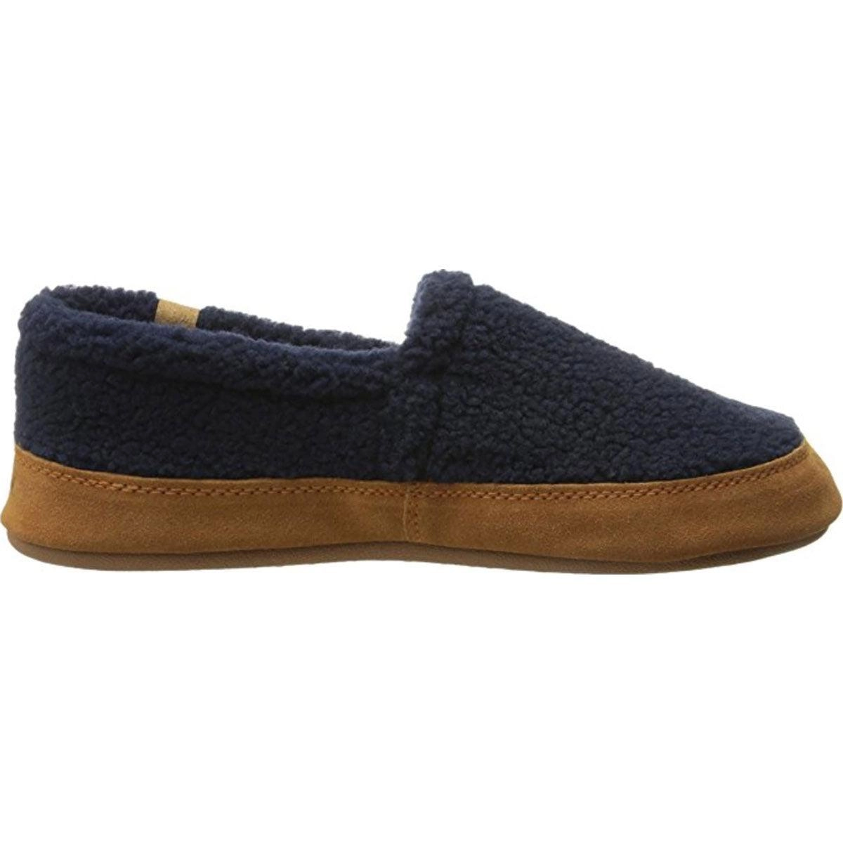Acorn Women’s Moc Slippers - Original Cozy, Navy Popcorn, Small | A10080NPCWS