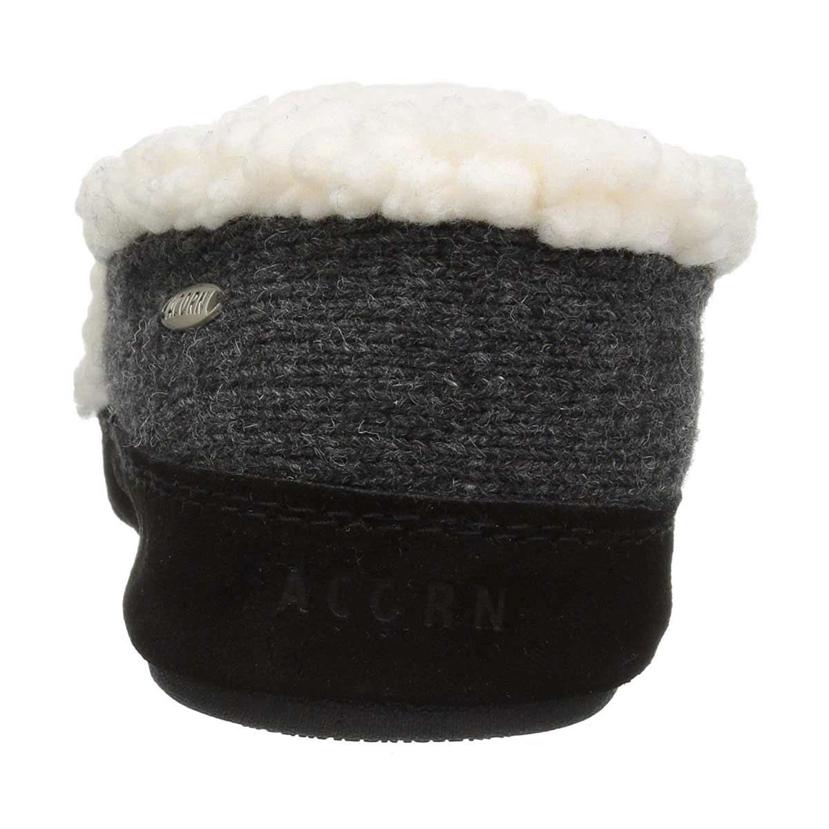 Acorn Women's Slipper - Moc Ragg Wool Dark Charcoal Heather | A10153