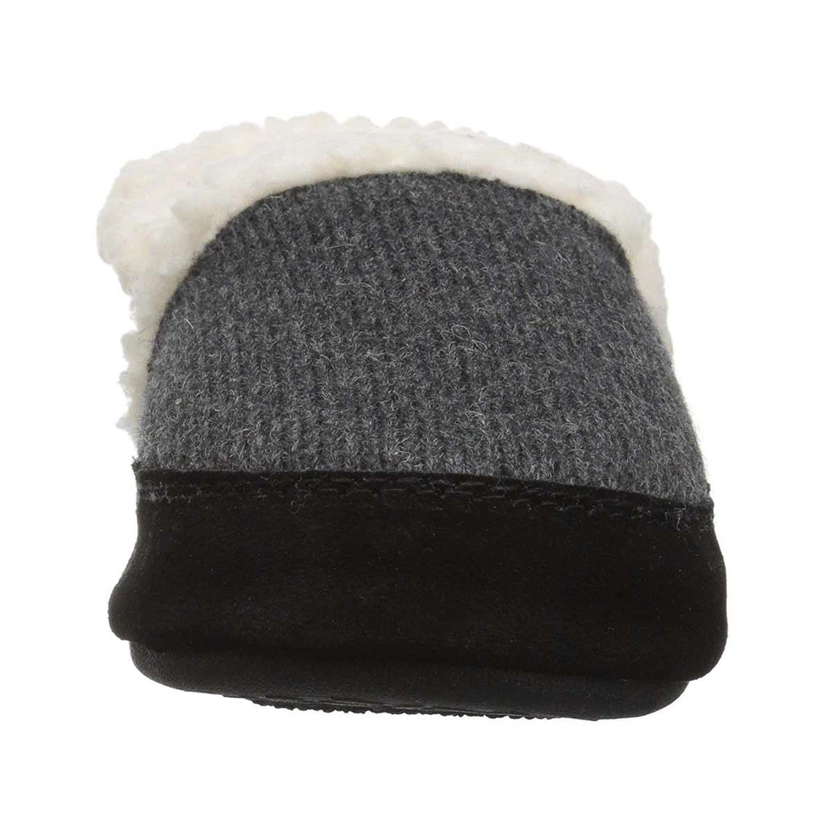 Acorn Women's Slipper - Moc Ragg Wool Dark Charcoal Heather | A10153