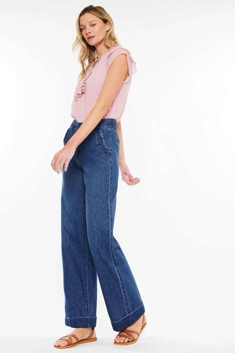 Adore High Rise Wide Leg Jeans