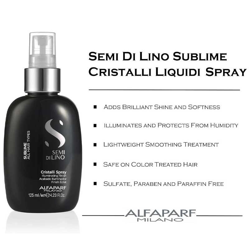Alfaparf Semi Di Lino Sublime Cristalli Spray For Enhanced Shine