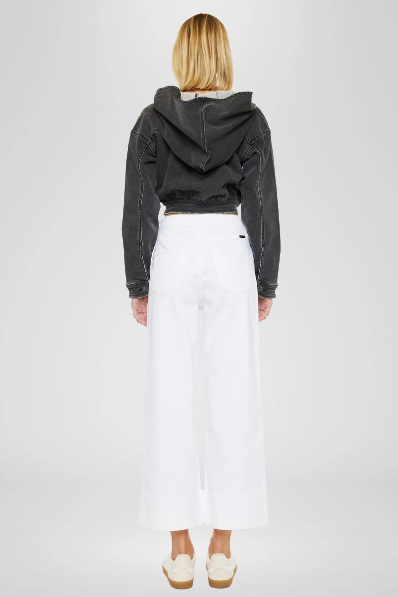 Alfie 90's Cropped  Wide Leg Jeans