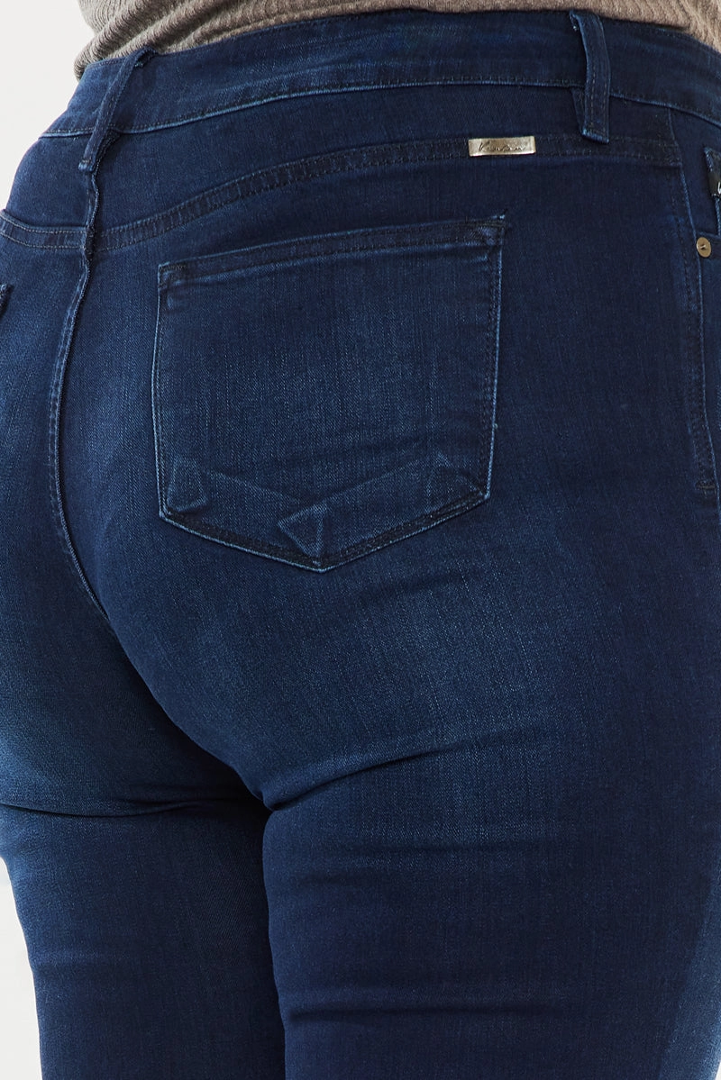 Anna Mid Rise Flare Jeans (Plus Size)