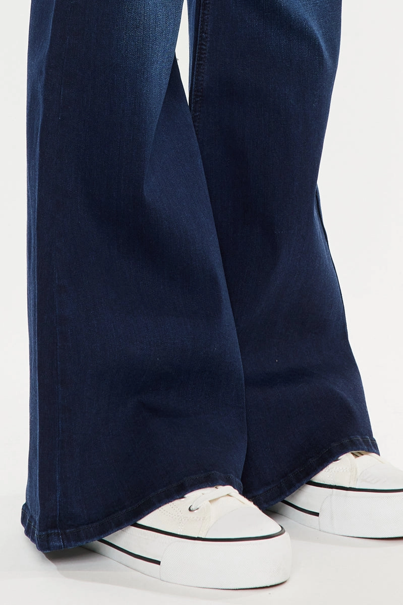 Anna Mid Rise Flare Jeans (Plus Size)