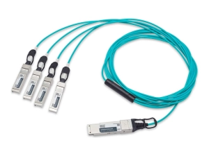 Approved Networks - 40GBase direct attach cable - QSFP  to SFP  - 7 m - fiber optic - OM3 - Active Optical Cable (AOC), halogen-free Q40X10GCSDFAOC7M-A
