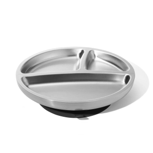 Avanchy Stainless Steel Baby Suction Plate Black