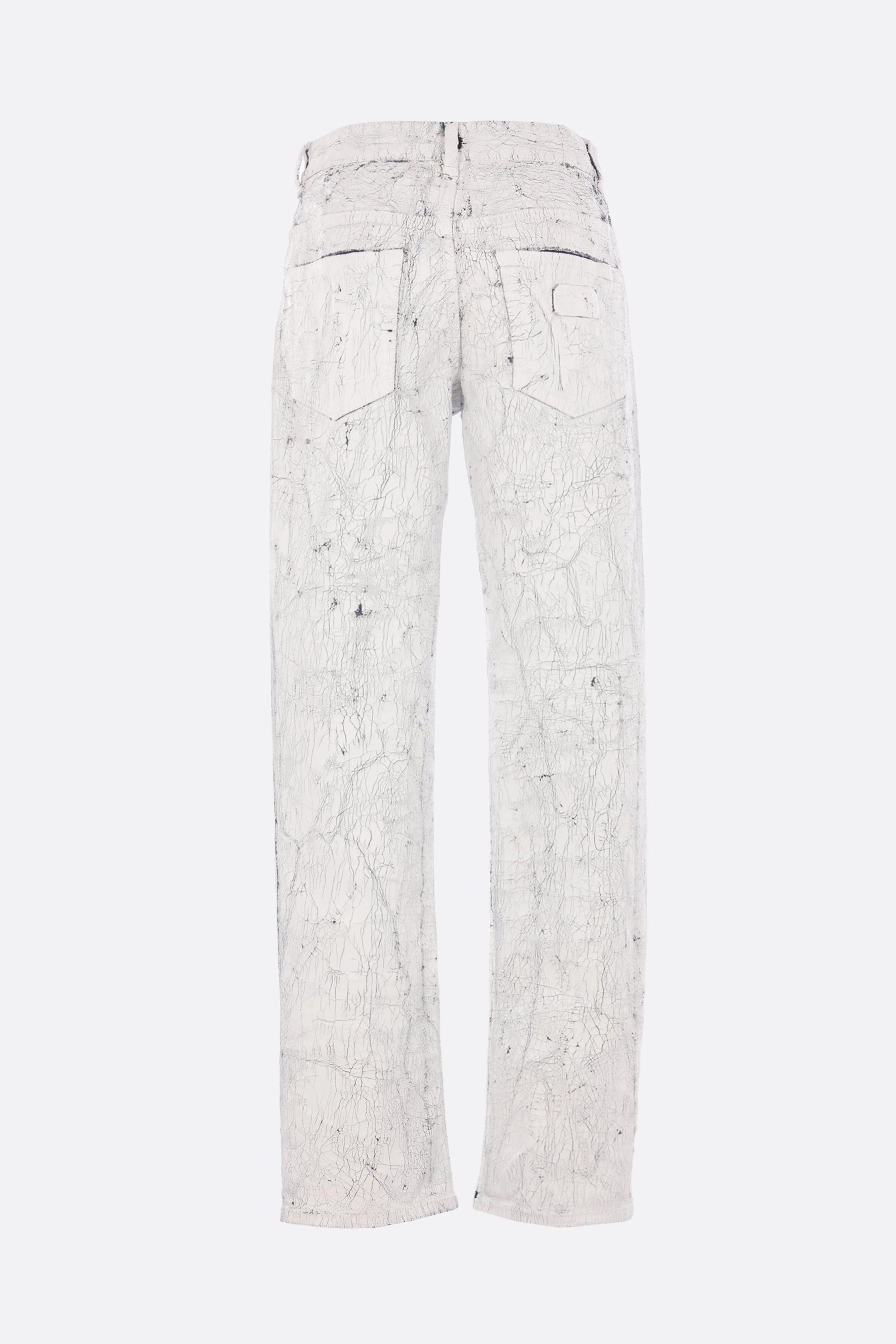Bianchetto-treated denim jeans