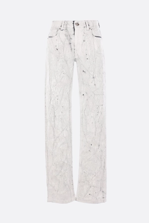 Bianchetto-treated denim jeans
