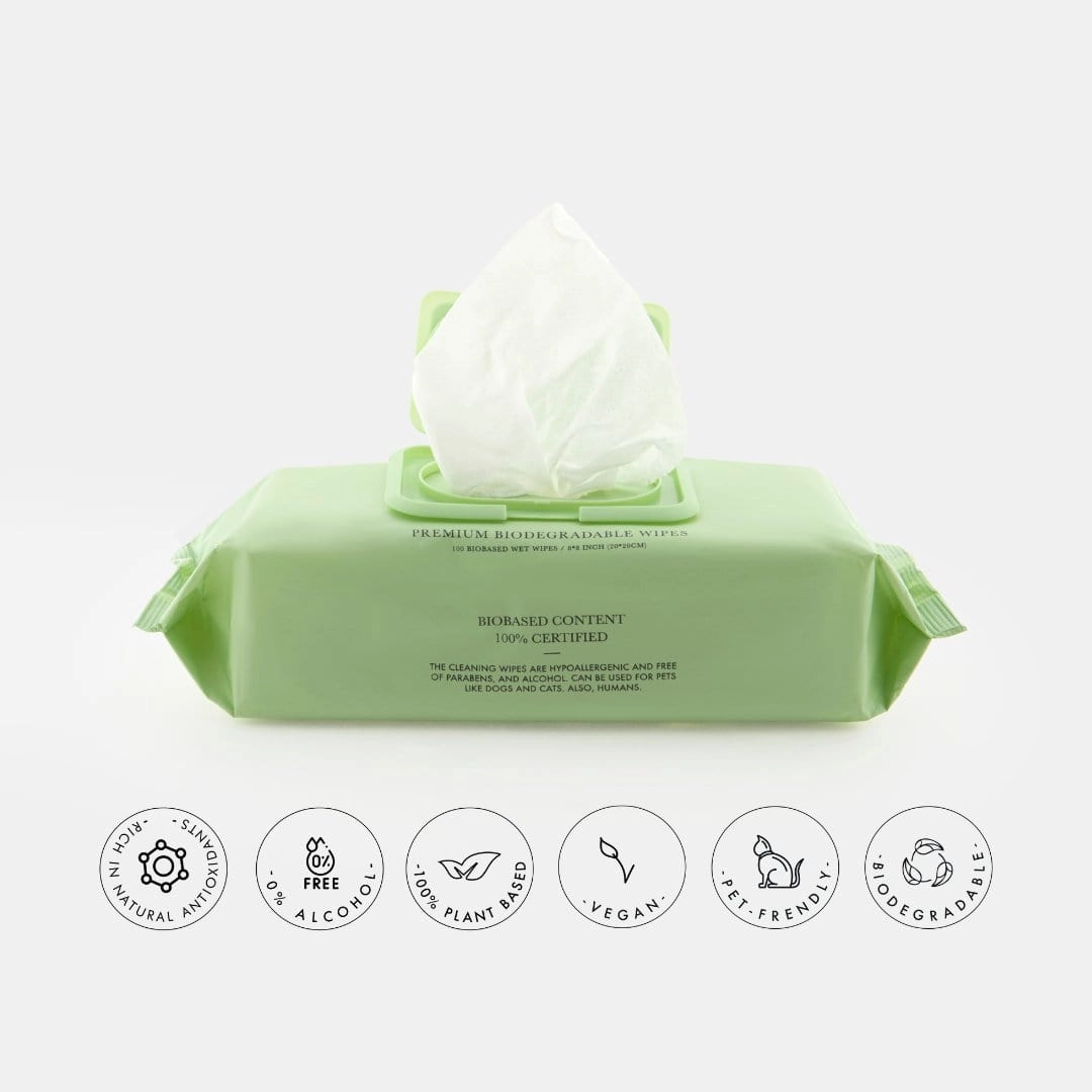 Biodegradable and Plant-Based Premium Wipes | Multiple Sizes