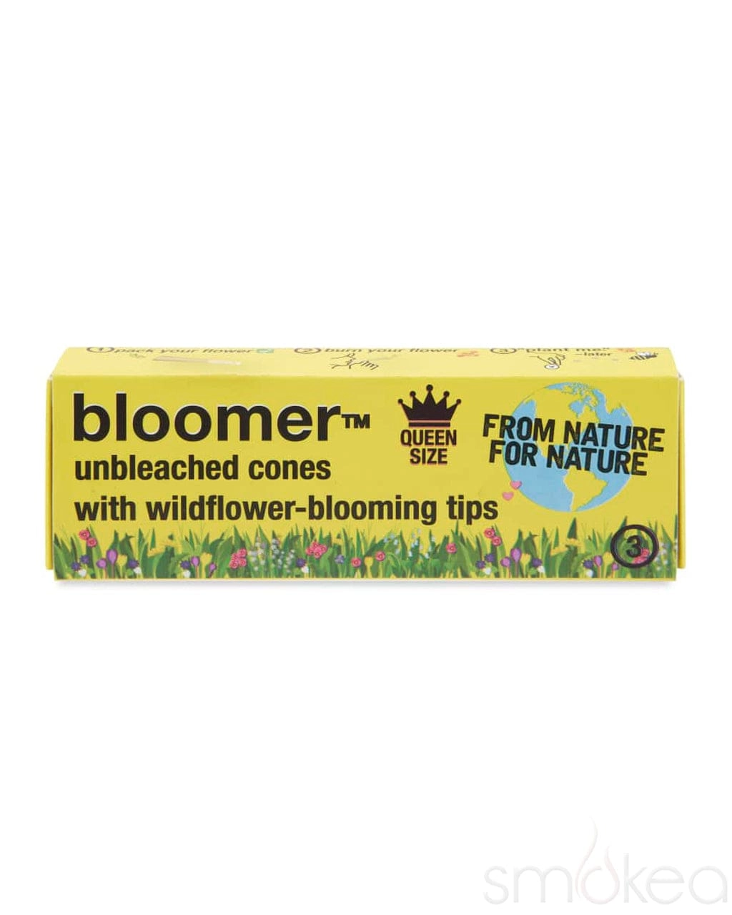 Bloomer Queen Size Unbleached Plantable Wax Tip Cones (3-Pack)