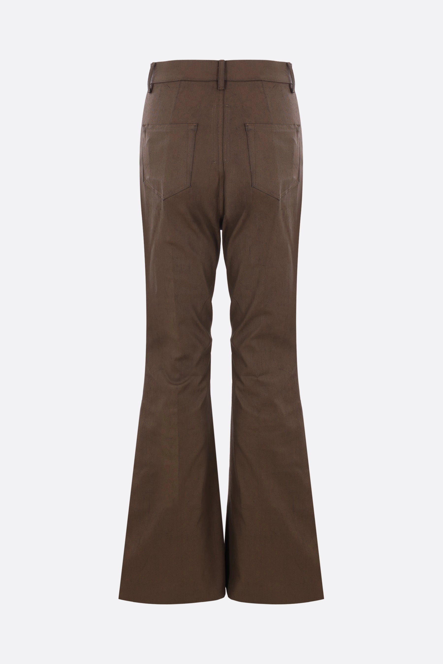 Bolan coated denim flare jeans