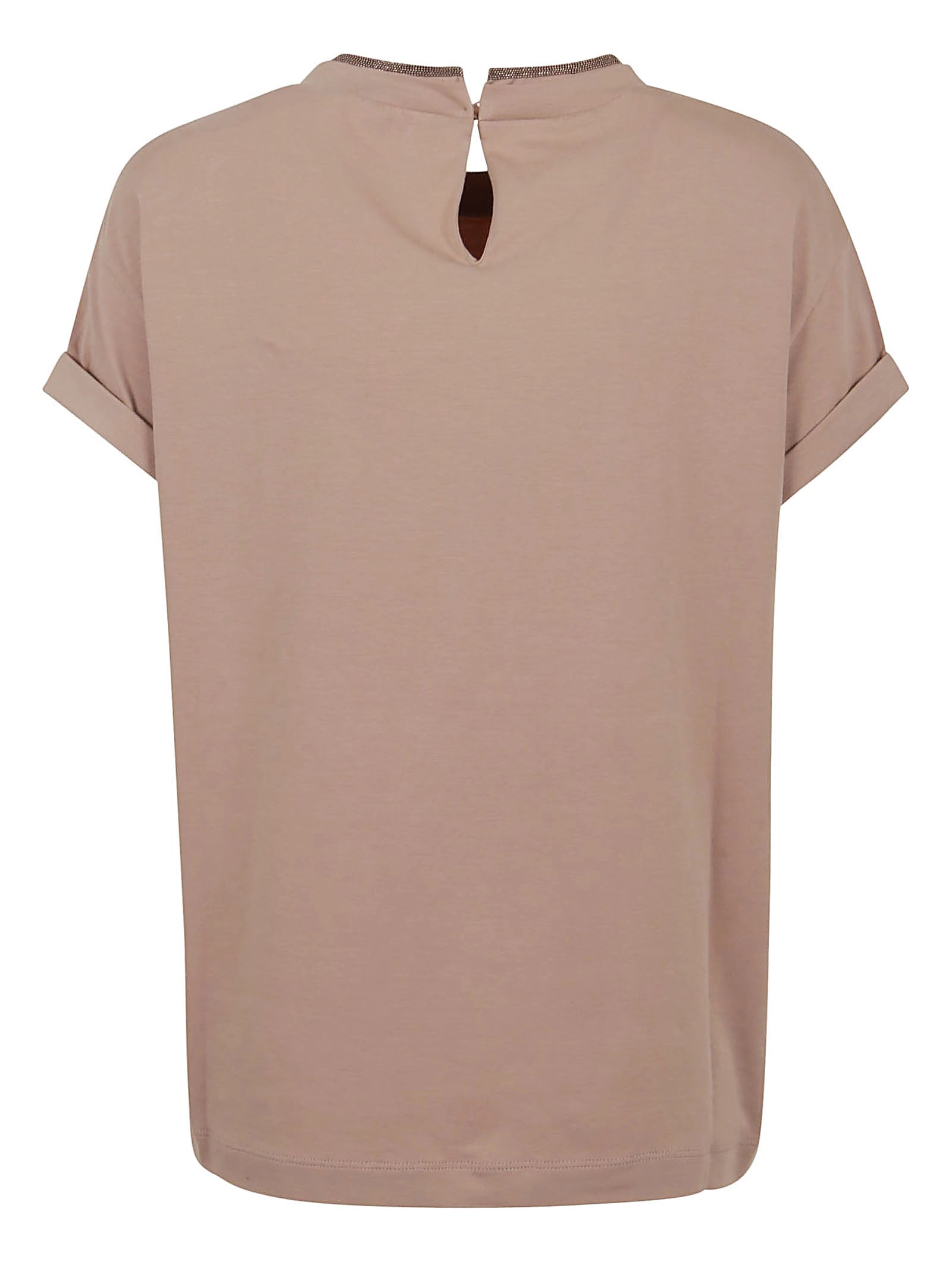 Brunello Cucinelli Chain-Trim Crewneck T-Shirt