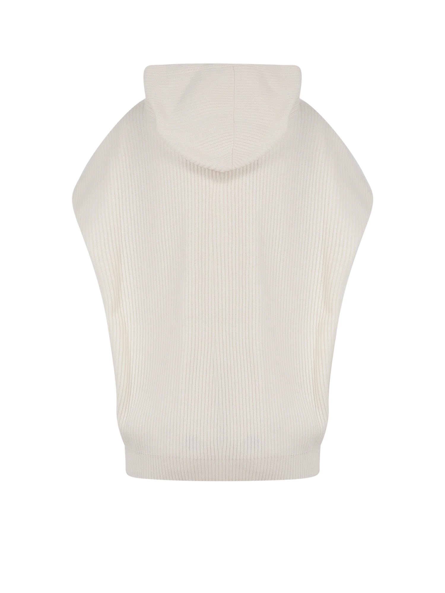 Brunello Cucinelli Short-Sleeved Knit Hoodie