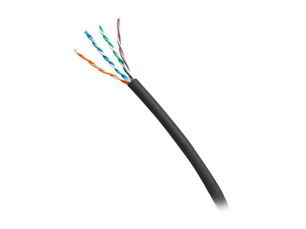 C2G 1000ft (304.8m) TAA-Compliant Cat6 Bulk Unshielded (UTP) Ethernet Network Cable with Solid Conductors-Riser CMR-Rated - Black C2G56032
