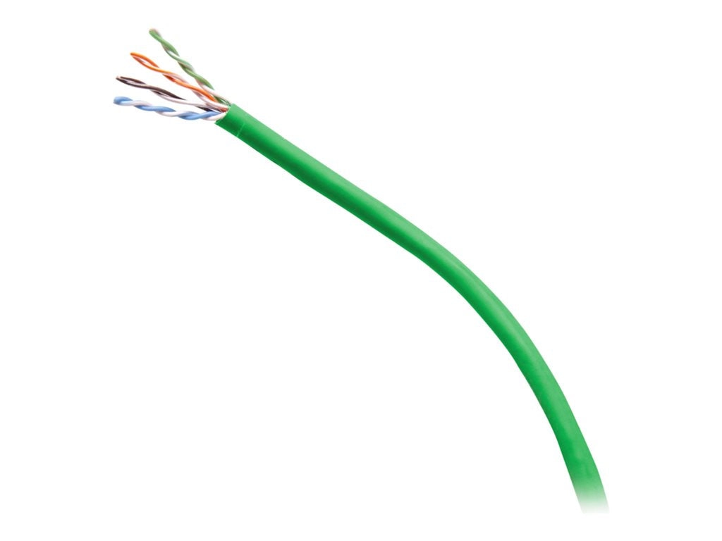 C2G 1000ft (304.8m) TAA-Compliant Cat6 Bulk Unshielded (UTP) Ethernet Network Cable with Solid Conductors-Riser CMR-Rated - Green C2G56035