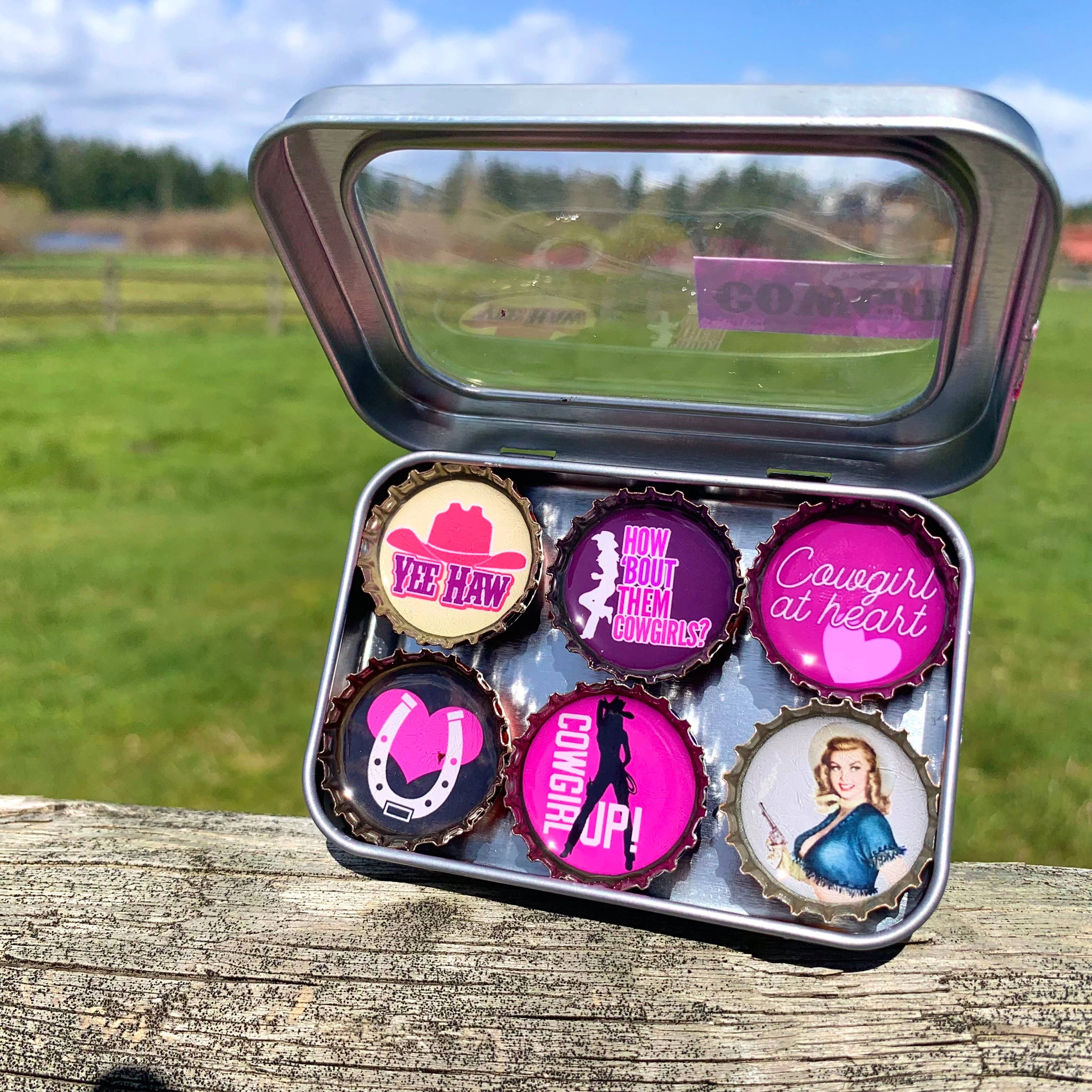 Cowgirl Magnets by Kates Magnets set of 6