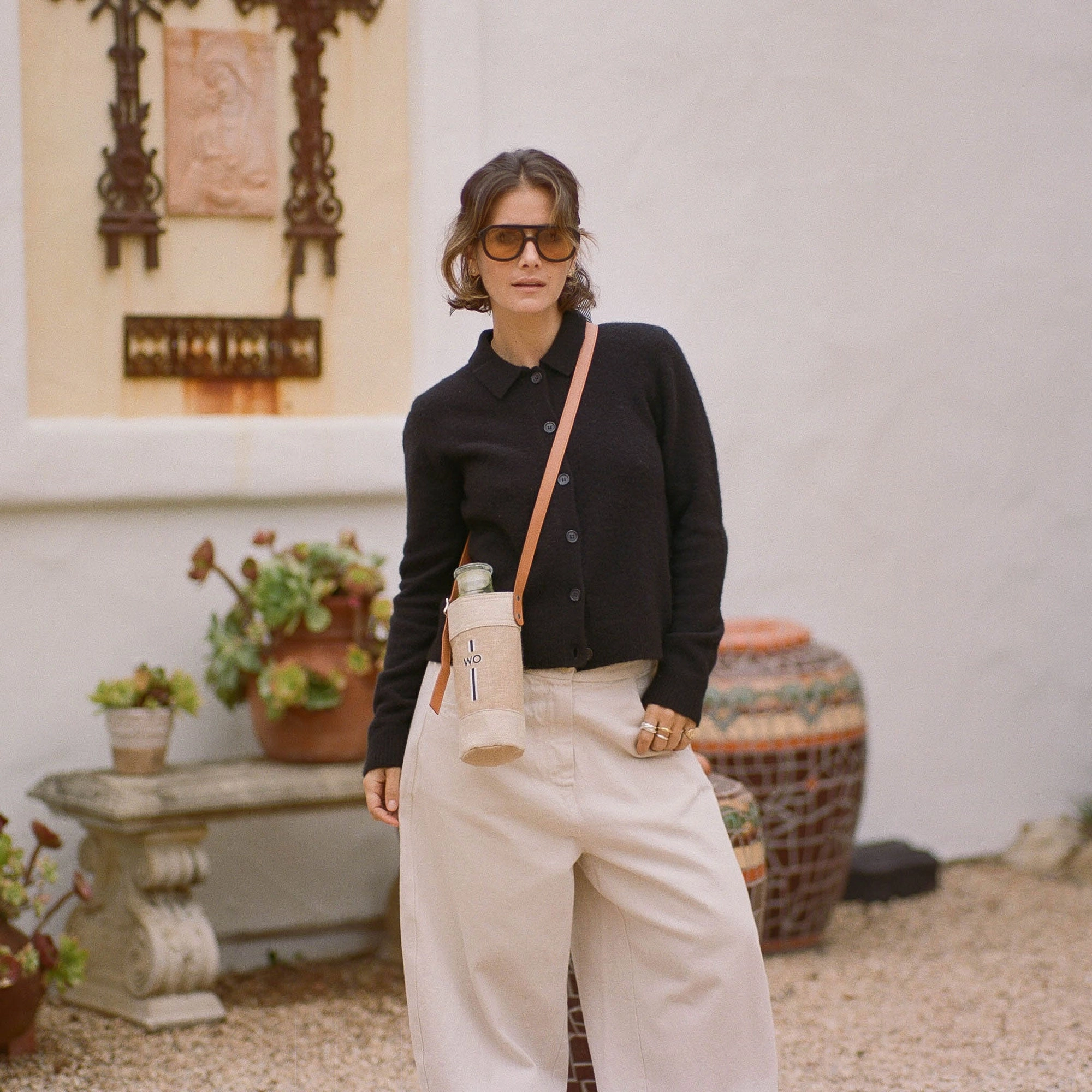 Crossbody Market Bag in Natural for L.A. ALTADENA