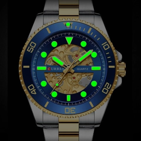 Curren Men's Gold Stainless Steel Watch (Dial 4.4cm) - CUR217