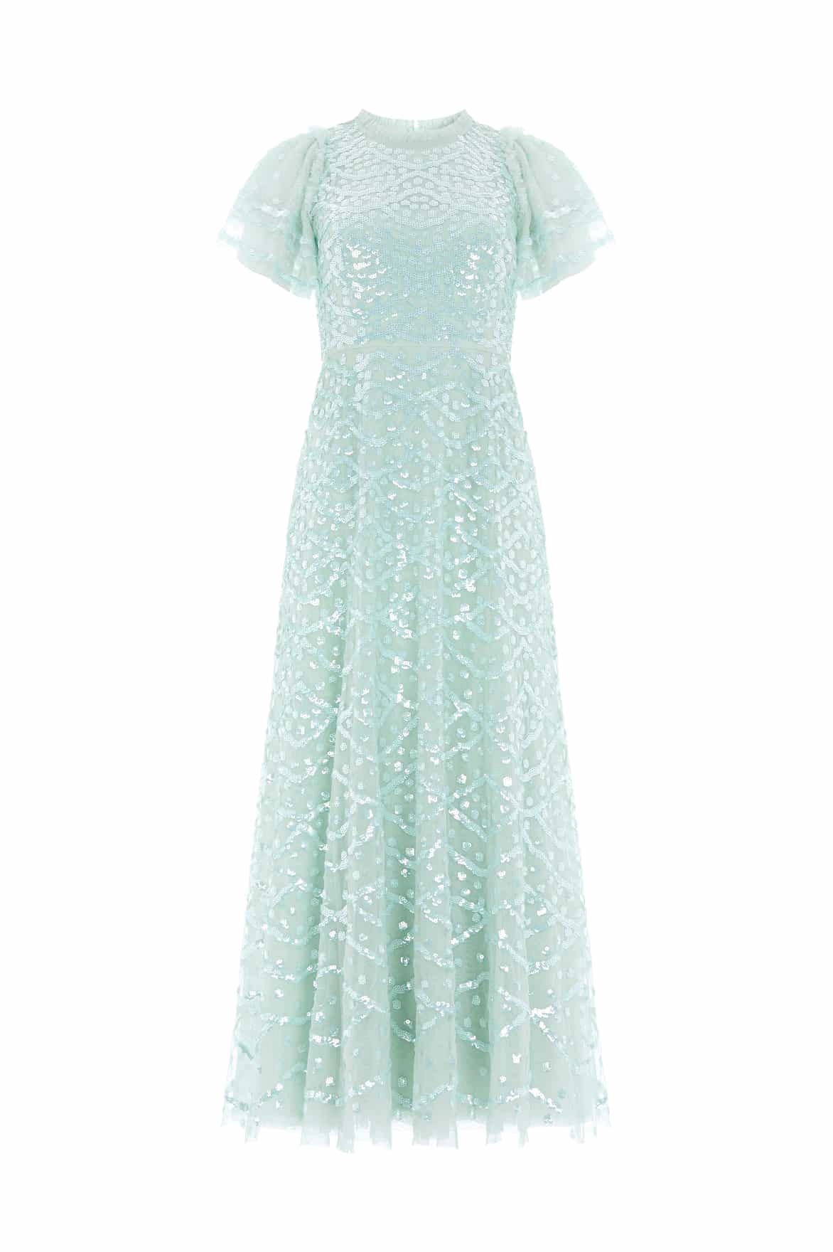 Deco Dot Gloss Ankle Gown
