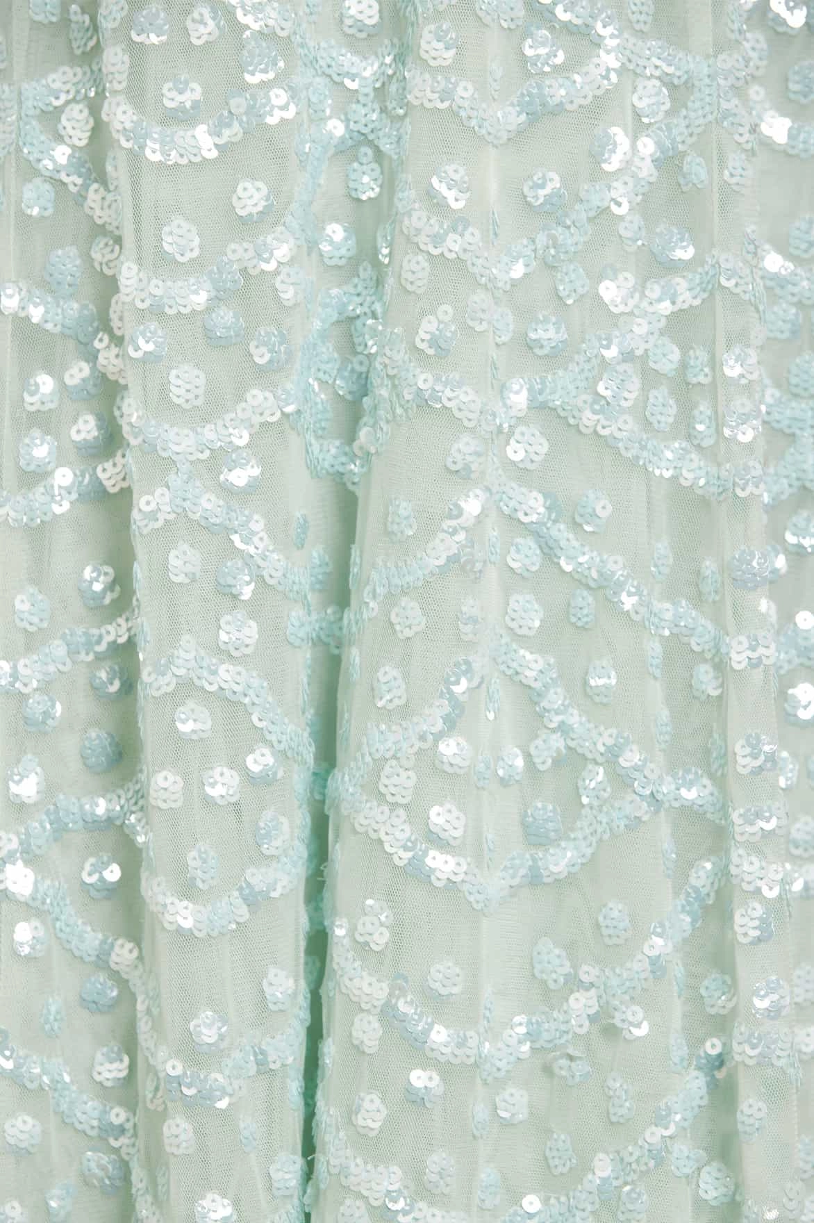 Deco Dot Gloss Ankle Gown