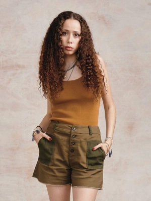 Desert Women's Organic Cotton Shorts |  Dark Green