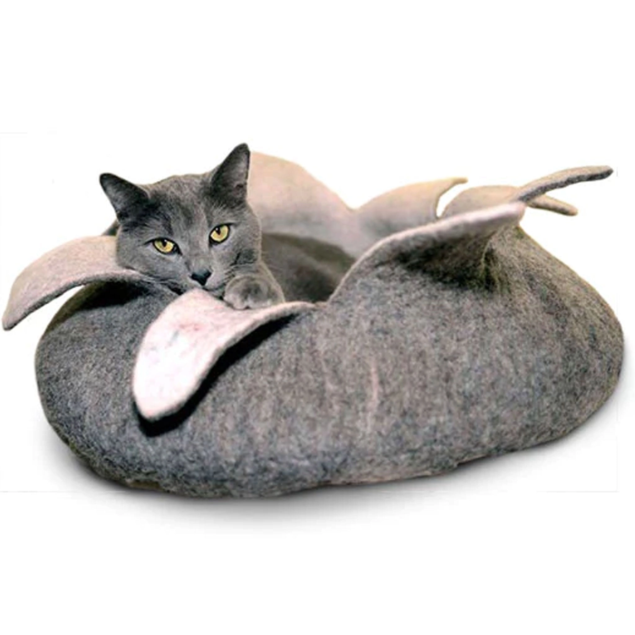 Dharma Dog Karma Felted Basket Natural Dog Beds