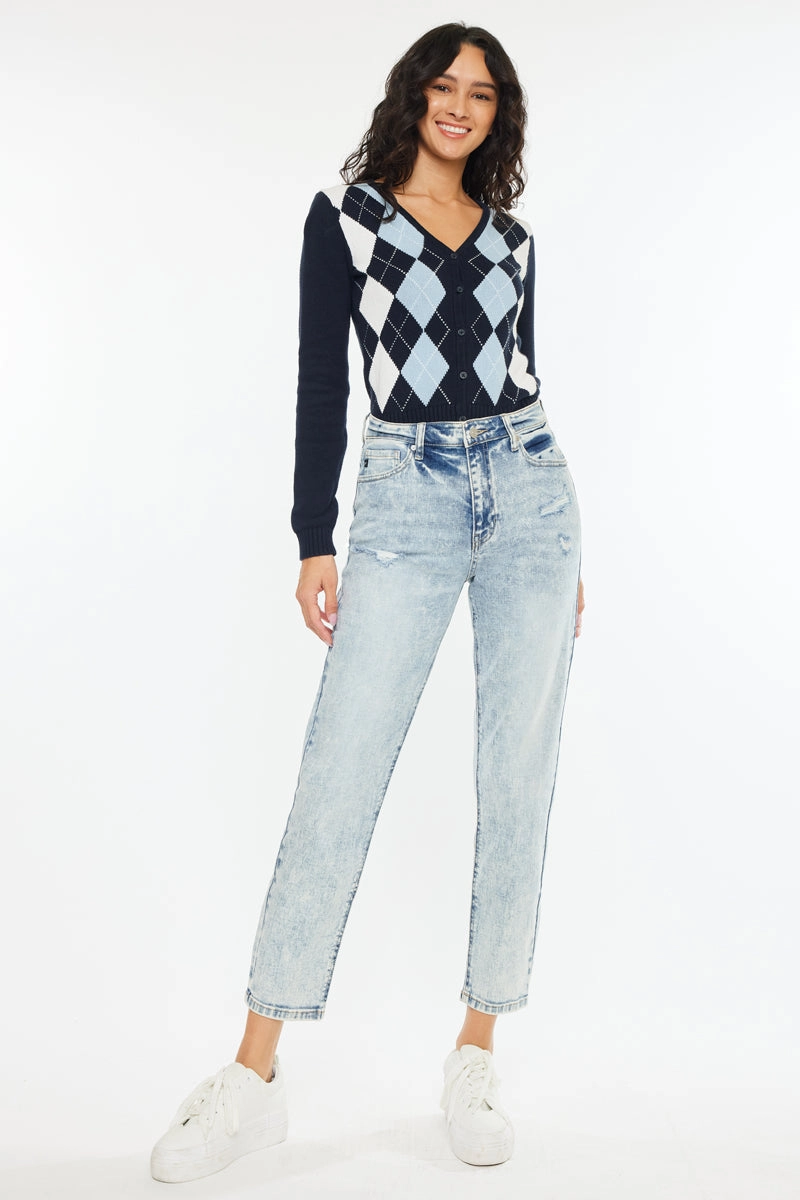 Diane High Rise Mom Jeans