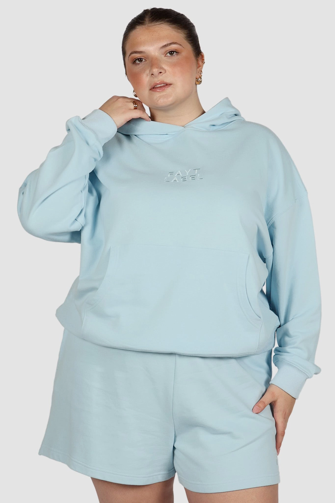 FAYT LOGO HOODIE BLUE