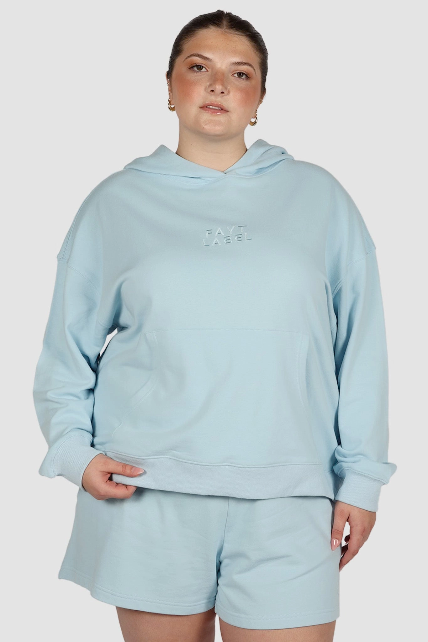 FAYT LOGO HOODIE BLUE