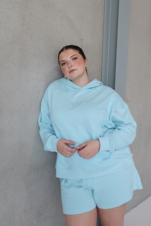 FAYT LOGO HOODIE BLUE