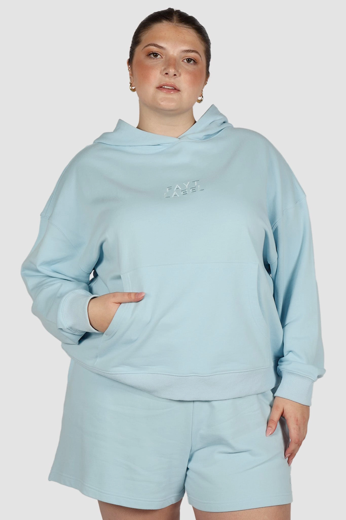 FAYT LOGO HOODIE BLUE
