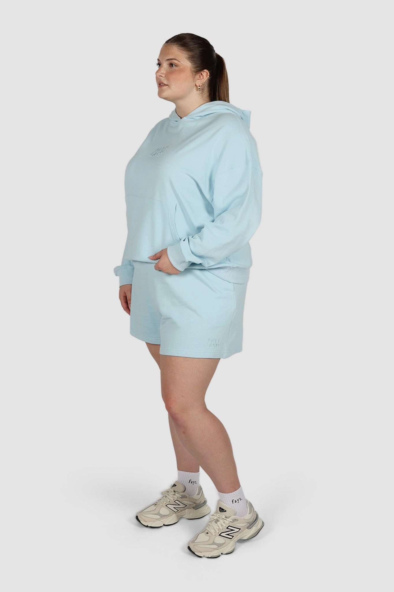 FAYT LOGO HOODIE BLUE