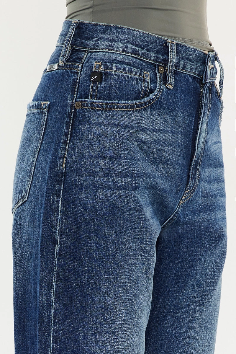 Finley Essentials High Rise Straight Leg Jeans