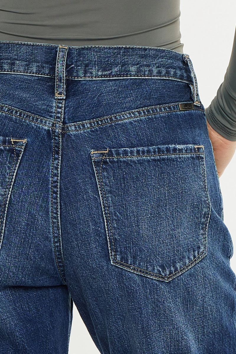 Finley Essentials High Rise Straight Leg Jeans