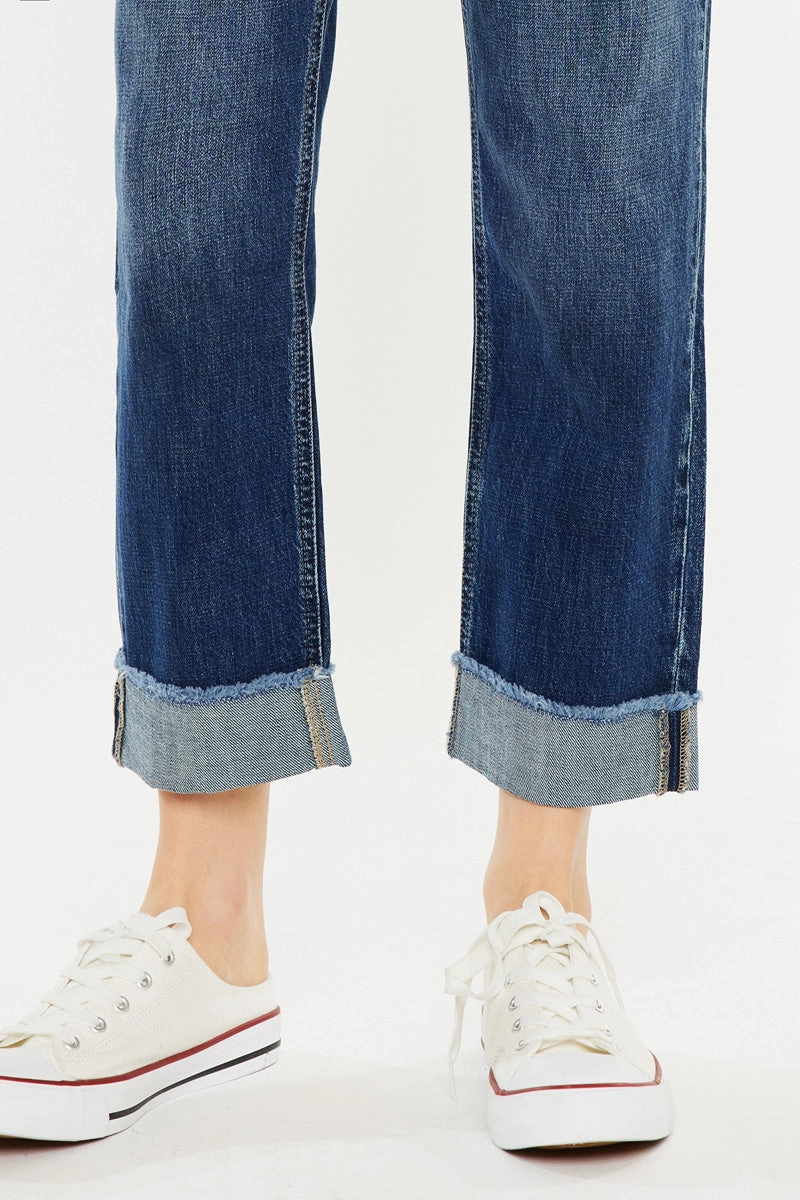 Finley Essentials High Rise Straight Leg Jeans