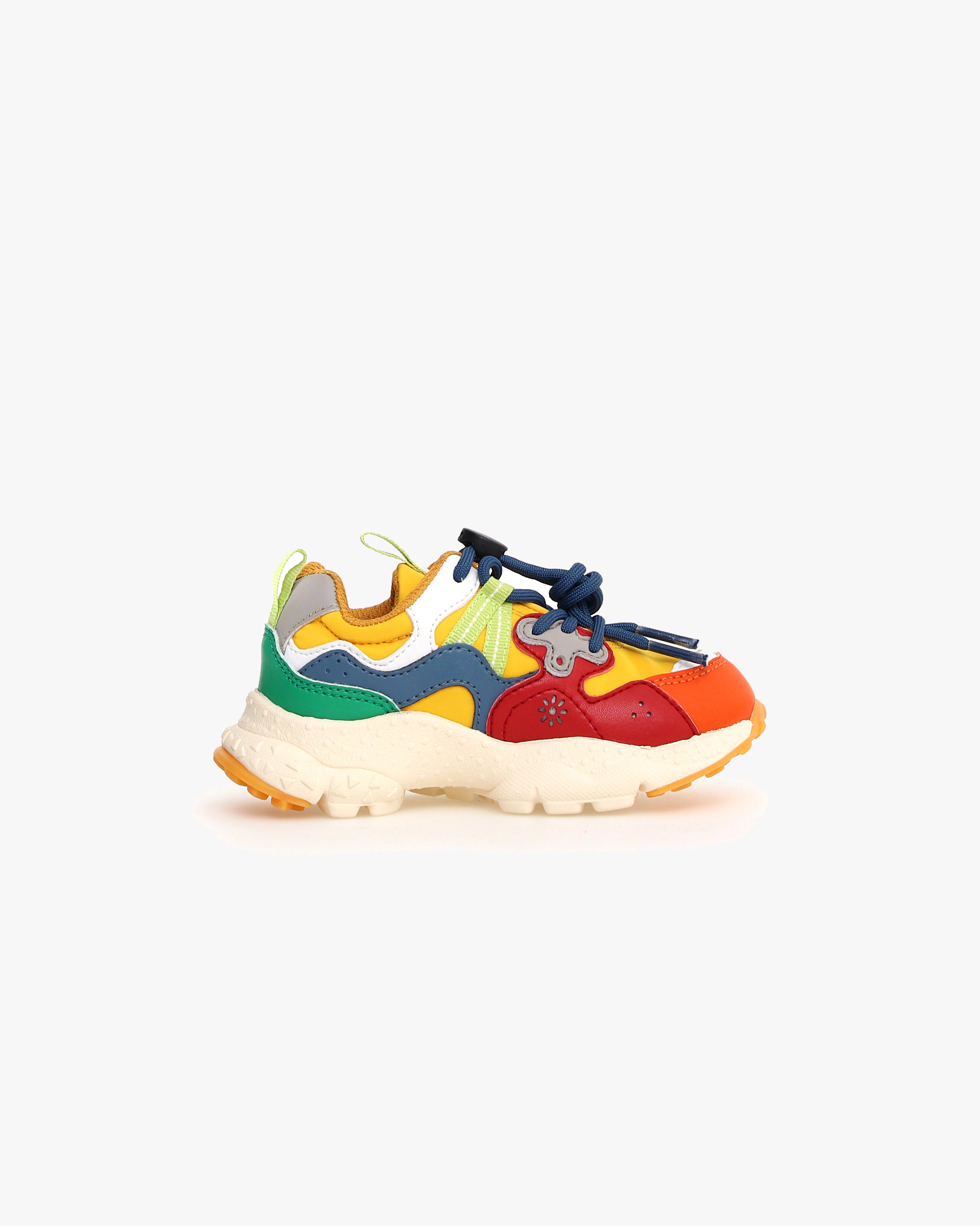 Flower Mountain Kids Yamano 3 E-Calf & Nylon - Orange / Citrus / Cuoio