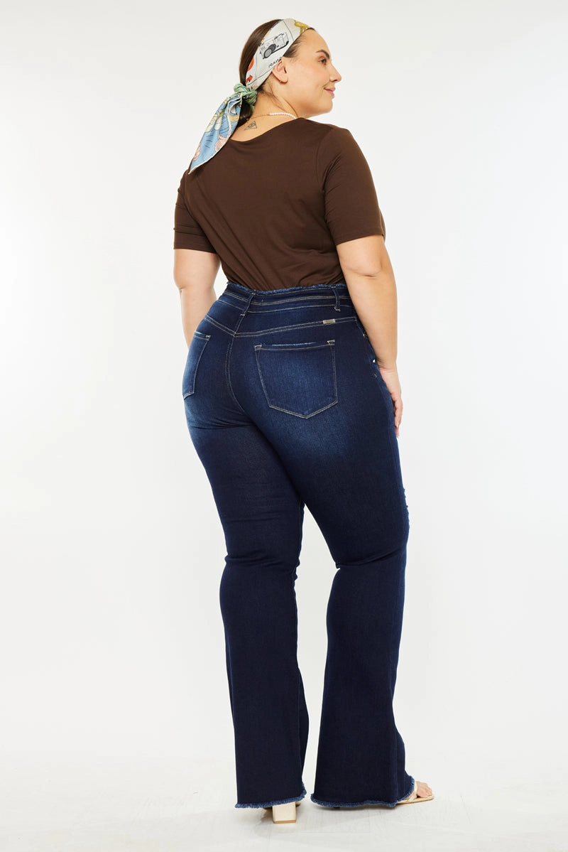 Gill High Rise Flare Jeans (Plus Size)