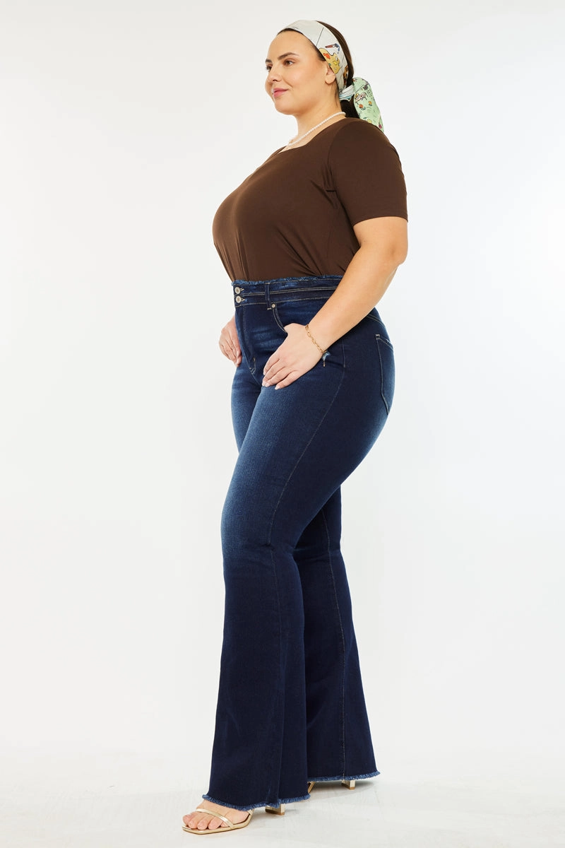 Gill High Rise Flare Jeans (Plus Size)
