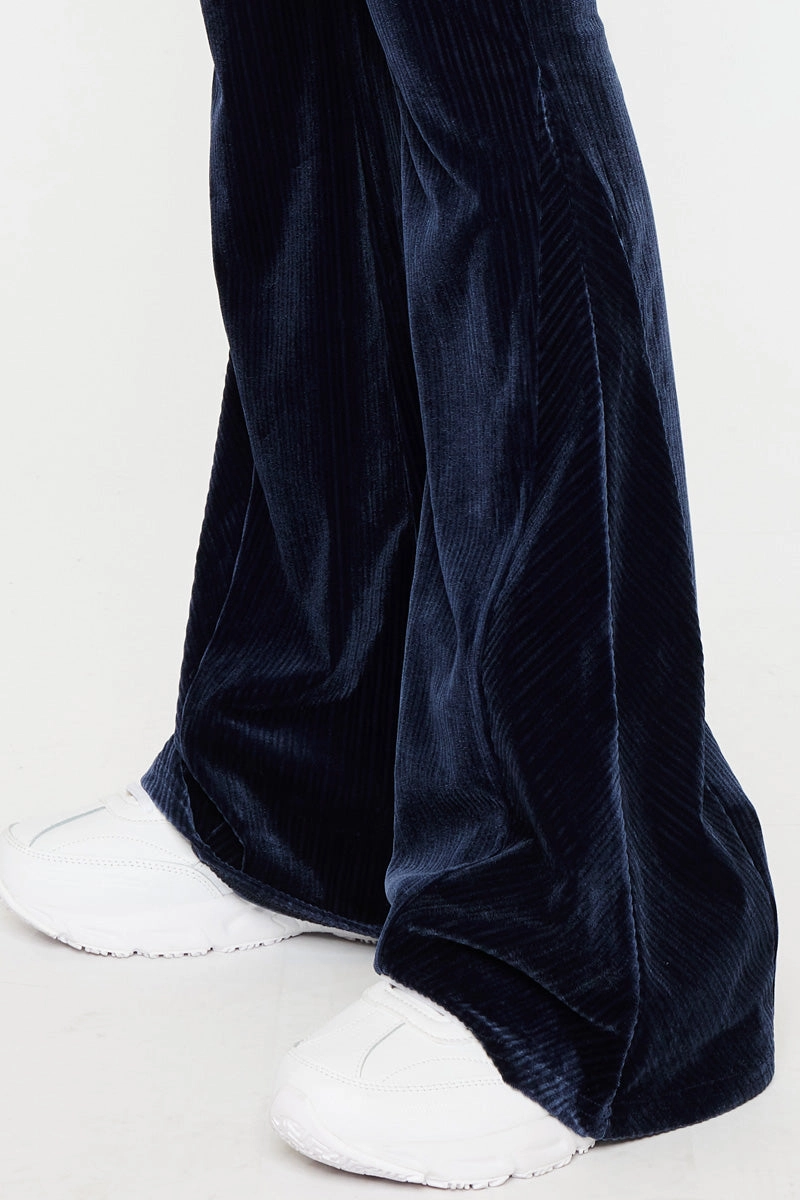 Gracey High Rise Velvet Flare Pants