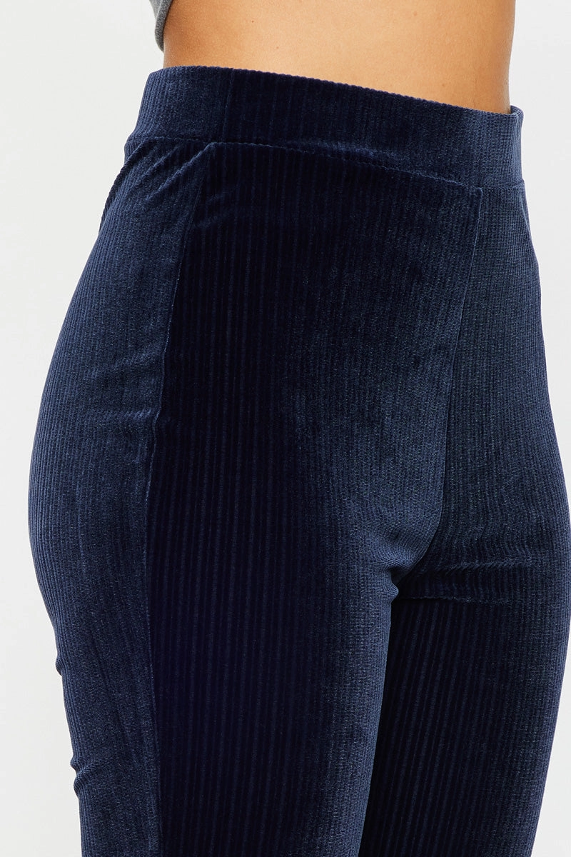 Gracey High Rise Velvet Flare Pants